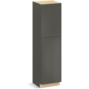 RELIABILT Parkstone II Tall Cabinet, Slate Stained, 24" W, 4 Doors, Fully Assembled - 641137 | Lowe's Pro Supply
